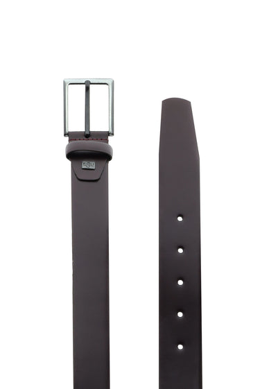 Bordo Düz Klasık Derı Kemer