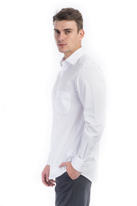 White Tt.Cotton Polyester Shirt