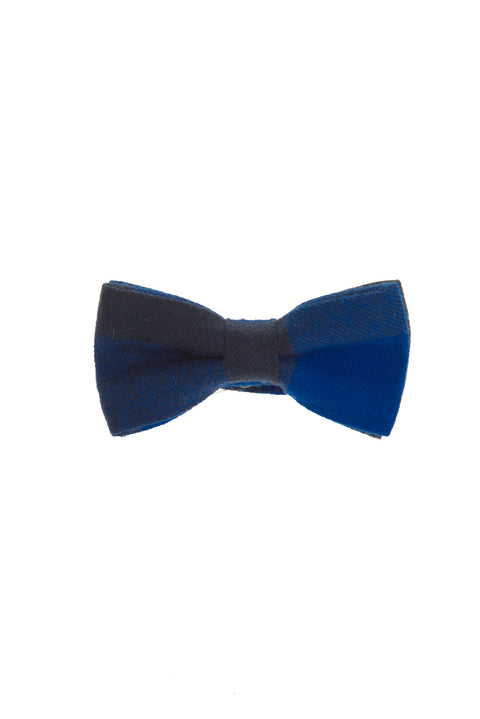Blue Patterned Bow Tie