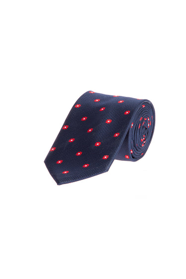Lacivert Desenli Kravat