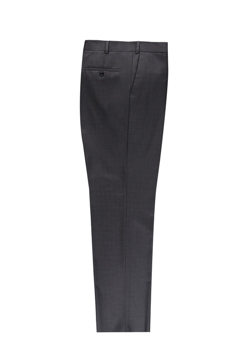 Antrasit 4 Drop Relaxed Fit Rahat Kesim Ekose Klasik Kumaş Pantolon