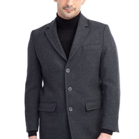 Anthracite Wool Cashmere Coat