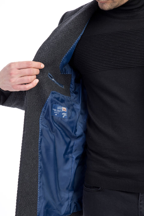 Anthracite Wool Cashmere Coat
