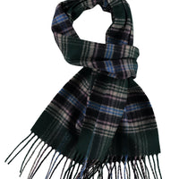 Light Green Patterned Wool Scarf