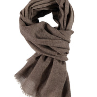 Mink Patterned Wool Scarf