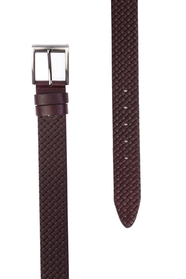 Bordo Spor Deri Kemer