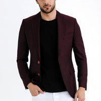 Bordo 4 Drop Relaxed Fit Rahat Kesim Bambu Ceket