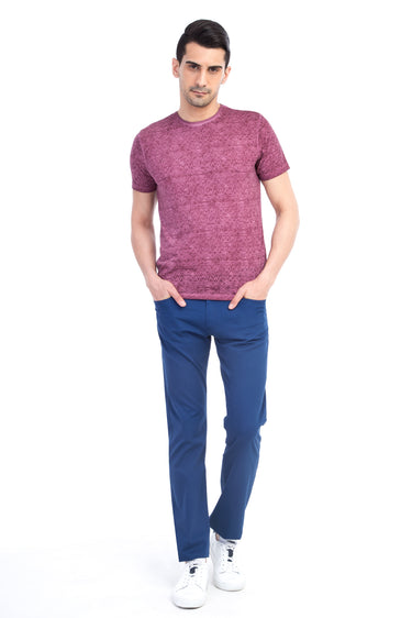 Açık Mavi Regular Fit Likralı Kanvas / Chino Pantolon
