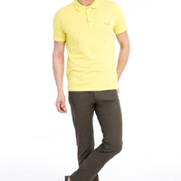 Haki Slim Fit Dar Kesim Likralı Kanvas / Chino Pantolon