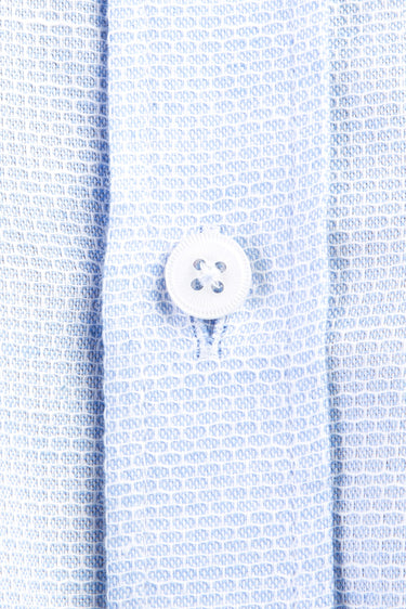 Mavi Uzun Kol Desenli Pamuk Gömlek