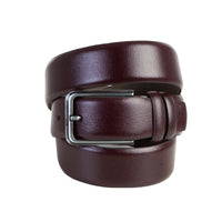 Burgundy Patterned Belt