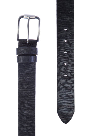 Siyah Spor Desenli  Kemer