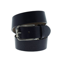 Navy Blue Sporty Patterned Belt