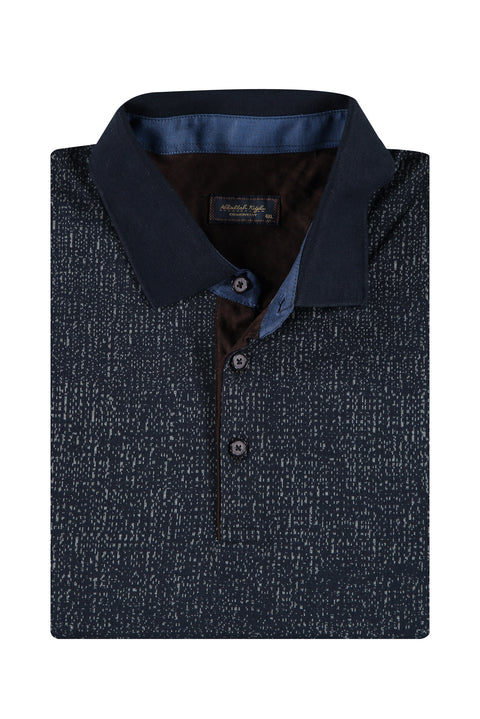 Marengo Büyük Beden Polo Yaka Sweatshirt