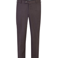 Coffee 4 Drop Relaxed Fit Classic Fabric Trousers