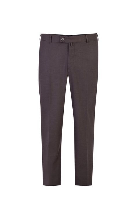 Coffee 4 Drop Relaxed Fit Classic Fabric Trousers