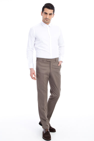 Vizon Regular Fit Likralı Klasik Kumaş Pantolon