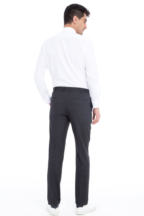Antrasit 6 Drop Regular Fit Standart Kesim Yünlü Klasik Kumaş Pantolon