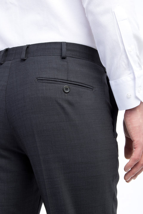 Antrasit 6 Drop Regular Fit Standart Kesim Yünlü Klasik Kumaş Pantolon