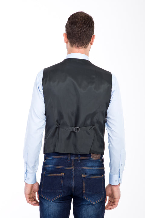 Medium Gray Classic Wool Vest