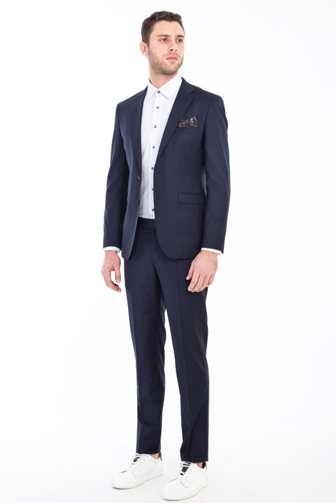 Lacivert 7 Drop Super Slim Fit Eksra Dar Kesim Takım Elbise