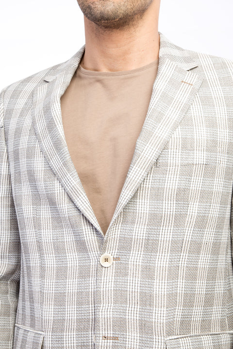 Toprak 4 Drop Relaxed Fit Rahat Kesim Ekose Ceket