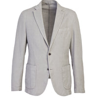 Light Grey 6 Drop Regular Fit Patterned Jacket