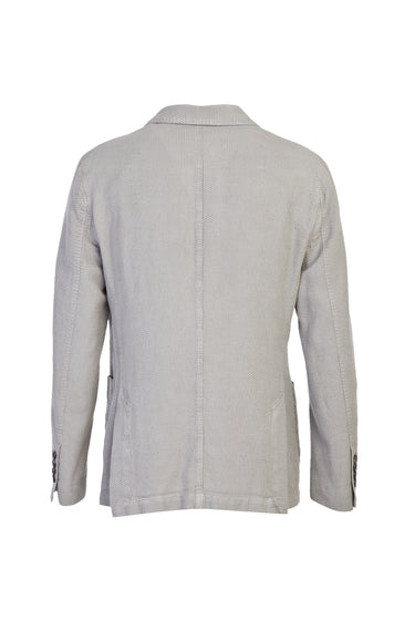 Açık Gri Regular Fit Desenli Ceket