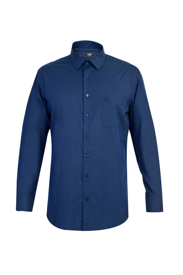 Lacivert Uzun Kol Klasik Gömlek