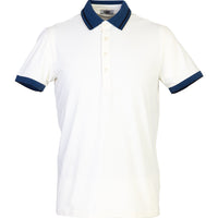 Krem Polo Yaka Slim Fit Dar Kesim Tişört