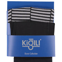 Açık Gri 2'li Çizgili Süprem Boxer Seti