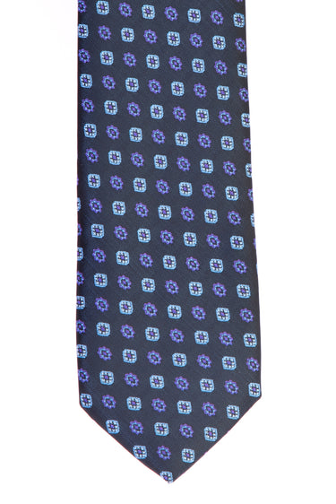 Lacivert Desenli Kravat