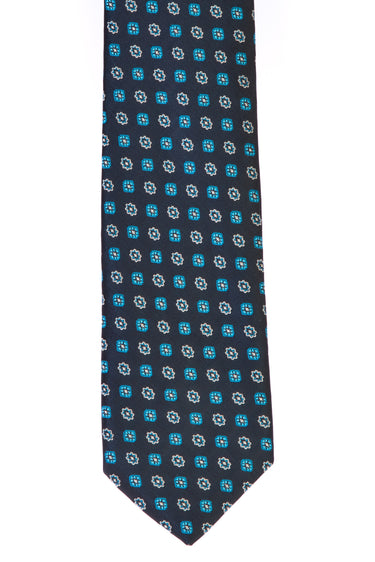 Koyu Yesil Desenli Kravat