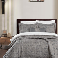 Light Anthracite 8-Piece Bridal Bedspread Set