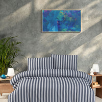 Indigo Double Hera Cotton Duvet Cover Set