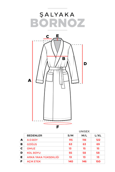 Koyu Lacivert Saviha Bordür Jakar Bornoz