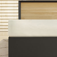 Kırık Beyaz King Size Fitted / Lastikli Pamuk Çarşaf