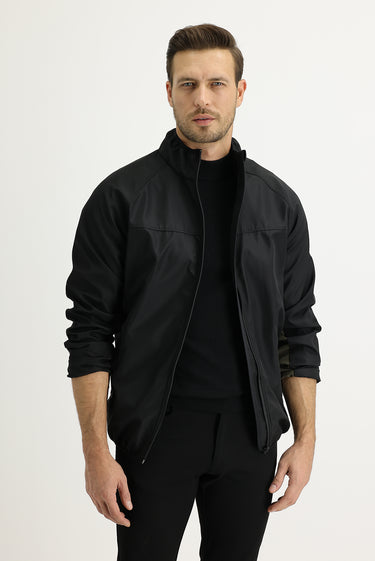 Siyah Mevsimlik Outdoor Softshell Mont