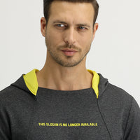 Açık Antrasit Kapüşonlu Sweatshirt