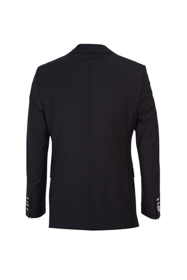 Siyah Relaxed Fit Rahat Kesim Yünlü Blazer Ceket