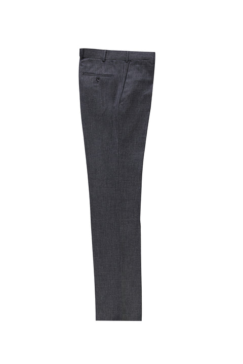 Koyu Füme 7 Drop Slim Fit Dar Kesim Klasik Kumaş Pantolon