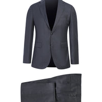 Açık Füme Slim Fit Dar Kesim Yünlü Takım Elbise