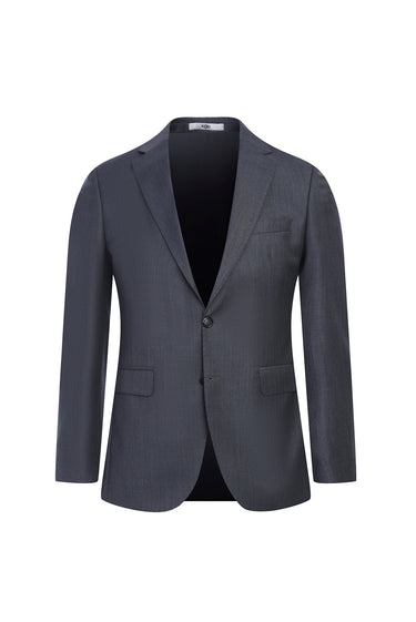 Açık Füme Slim Fit Dar Kesim Yünlü Takım Elbise