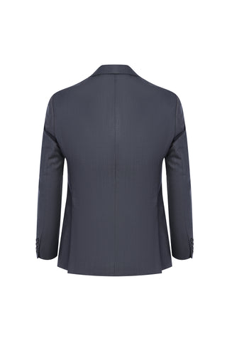 Açık Füme 7 Drop Slim Fit Dar Kesim Yünlü Takım Elbise