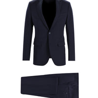 Koyu Lacivert Regular Long Fit Uzun Klasik Kesim Takım Elbise