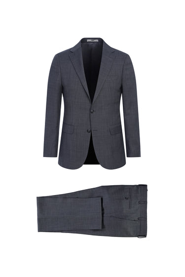Açık Füme Regular Fit Yünlü Klasik Takım Elbise