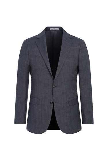 Açık Füme Regular Fit Yünlü Klasik Takım Elbise