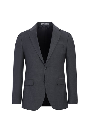 Açık Füme Slim Fit Dar Kesim Yünlü Takım Elbise