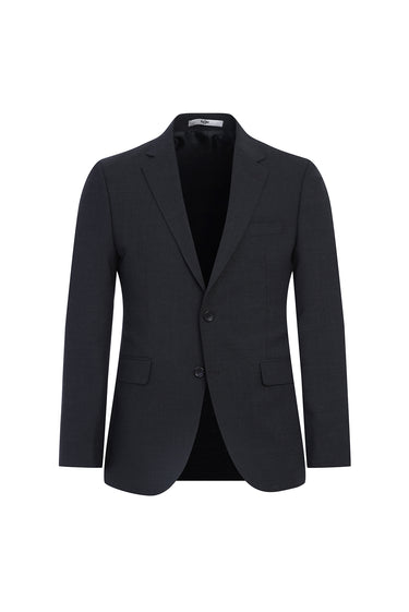 Açık Antrasit Slim Fit Dar Kesim Yünlü Takım Elbise