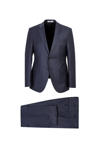 Açık Antrasit 7 Drop Slim Fit Dar Kesim Yünlü Takım Elbise